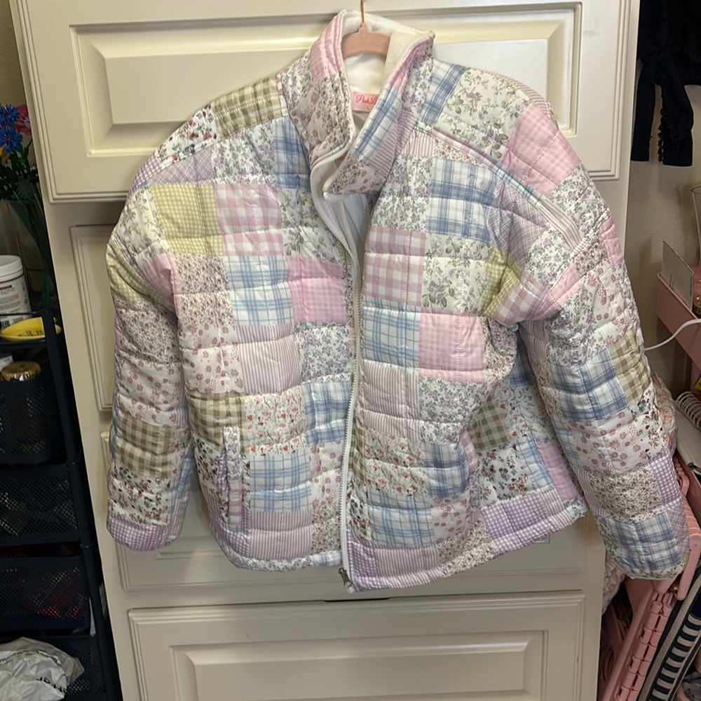 quilted pink lily jacket!!